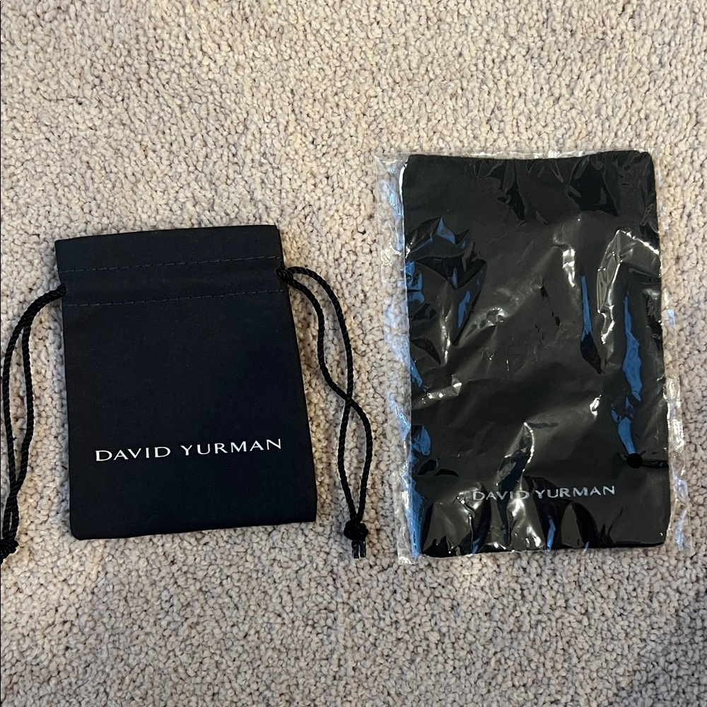 David Yurman Black Pouch with Cloth Set